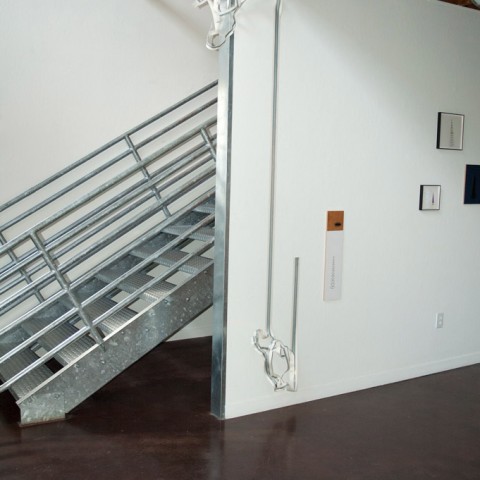 Robert Ortbal - <b>into and out of</b>, 2013, steel and paper installation, dimensions variable