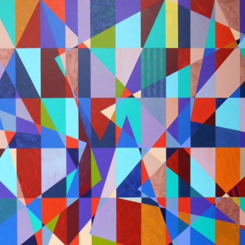 Mark Emerson - <b>Please Forgive Tangent</b>, 2012, polymer on canvas, 40 x 50 inches