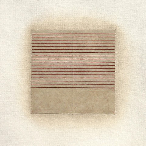 Eleanor Wood - <b>Realignments Series #6</b> (detail), 2014, watercolor, waxed paper and oil on cotton paper, 22.5 x 22.5 inches