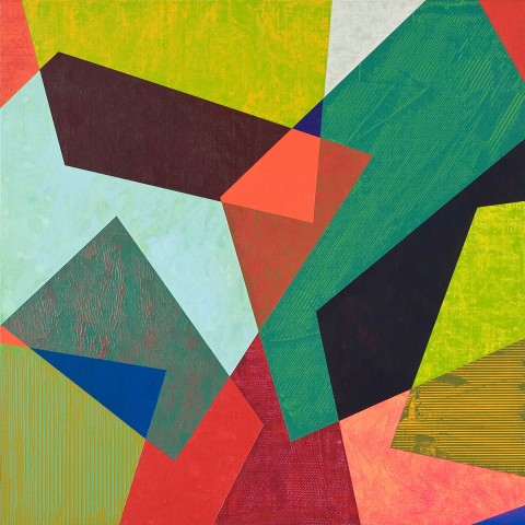 Mark Emerson - <b>Color Blind</b>, 2011, polymer on linen, 24 x 24 inches