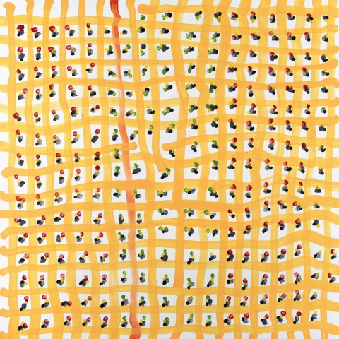 Peter Wayne Lewis - <b>Islands of Reality</b>, 2010, Acrylic on Linen, 243 x 233 centimeters