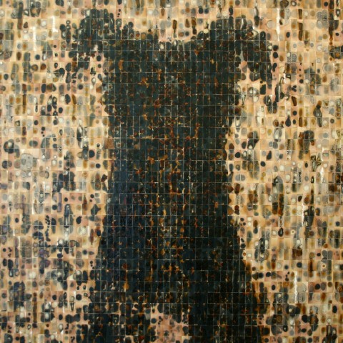 Ian Harvey and Koo Kyung Sook - <b>Figure 1</b>, 2007, graphite and shellac on paper mounted on aluminum panel, 112 x 132 inches