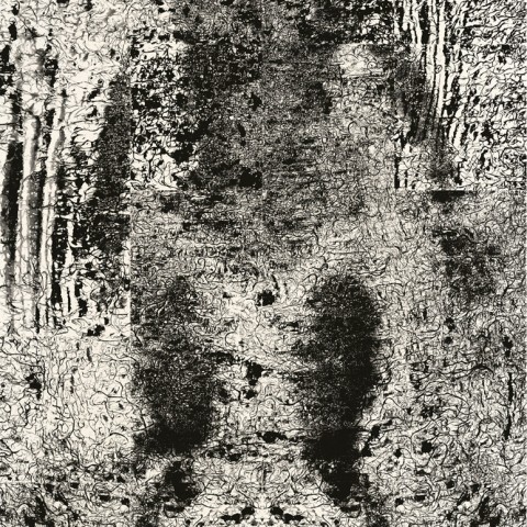 Koo Kyung Sook - <b>Markings 7-6</b>, 2007, digital print on mulberry paper, 76 x 38 inches