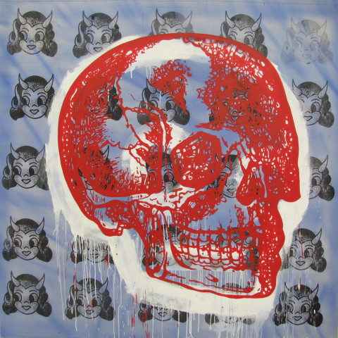 Michael Sarich - <b>Sybil</b>, 2013, acrylic on canvas, 6 x 6 feet