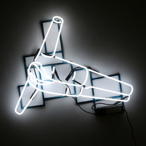 Ken Little - <b>Soar</b>, 2007, neon/mixed media, 38 x 18 x 4 inches
