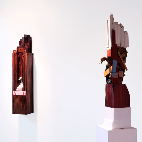 Trent Burkett - <b>AD Duck and Material Study #1</b>, 2015, installation